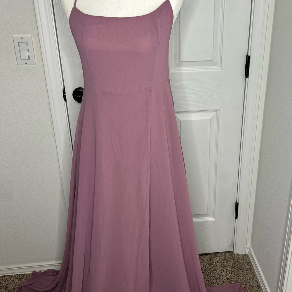 SHEIN Dusty Rose Spaghetti Strap Maxi Dress